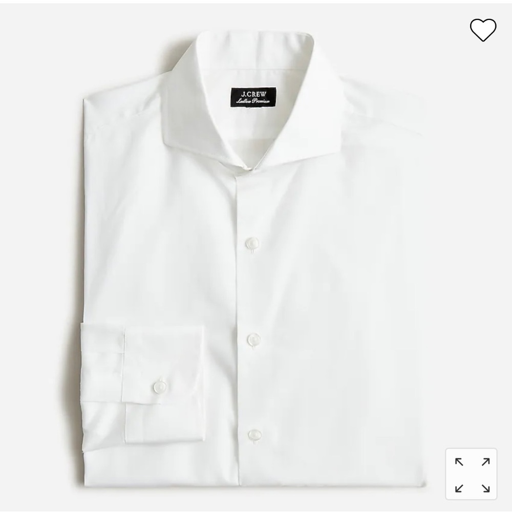 Jcrew Ludlow Premium Fins Cotton dress shirt - Cutaway collar